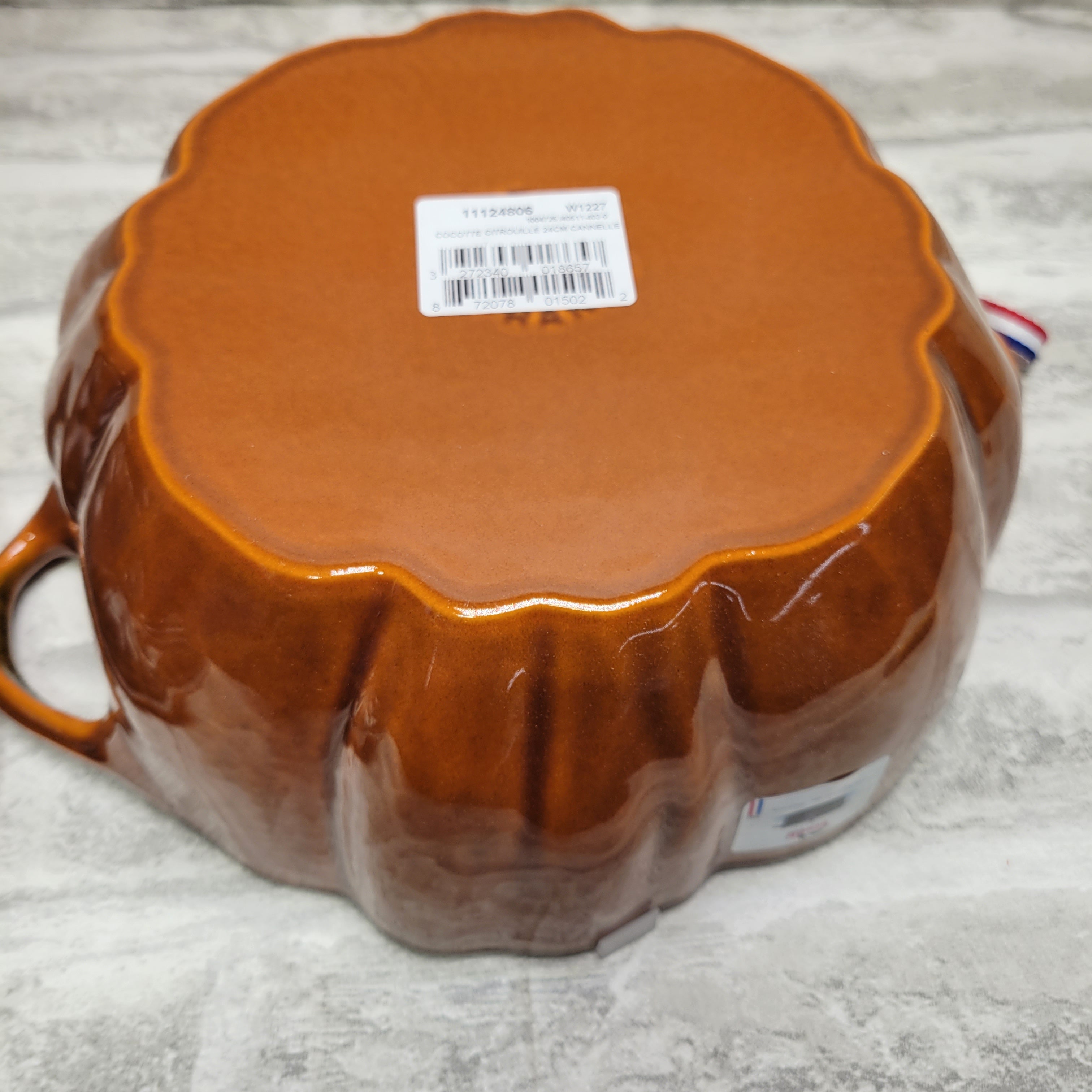 STAUB Cast Iron Pumpkin Cocotte Dutch Oven, 3.5-quart, Burnt Orange (7658663903470)